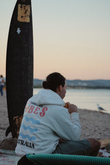 HOODIE IVORY UNISEX - AUSTRALIA