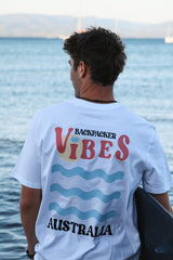 T SHIRT WHITE UNISEX - AUSTRALIA