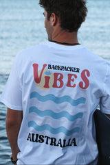 T SHIRT WHITE UNISEX - AUSTRALIA