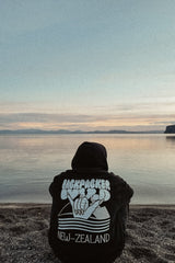 HOODIE UNISEXE - NEW ZEALAND BLACK - Backpacker Clothing