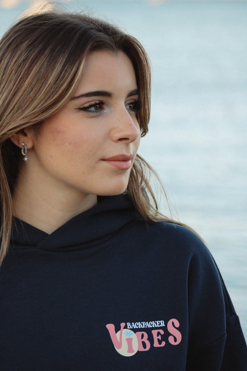 HOODIE NAVY BLUE UNISEX - AUSTRALIA