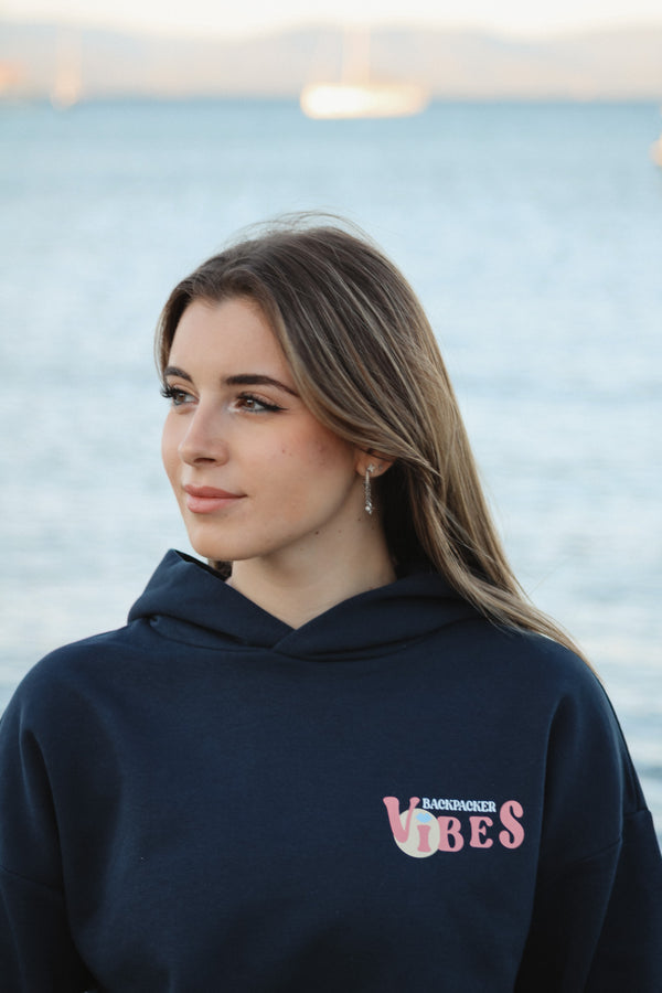 HOODIE NAVY BLUE UNISEX - AUSTRALIA