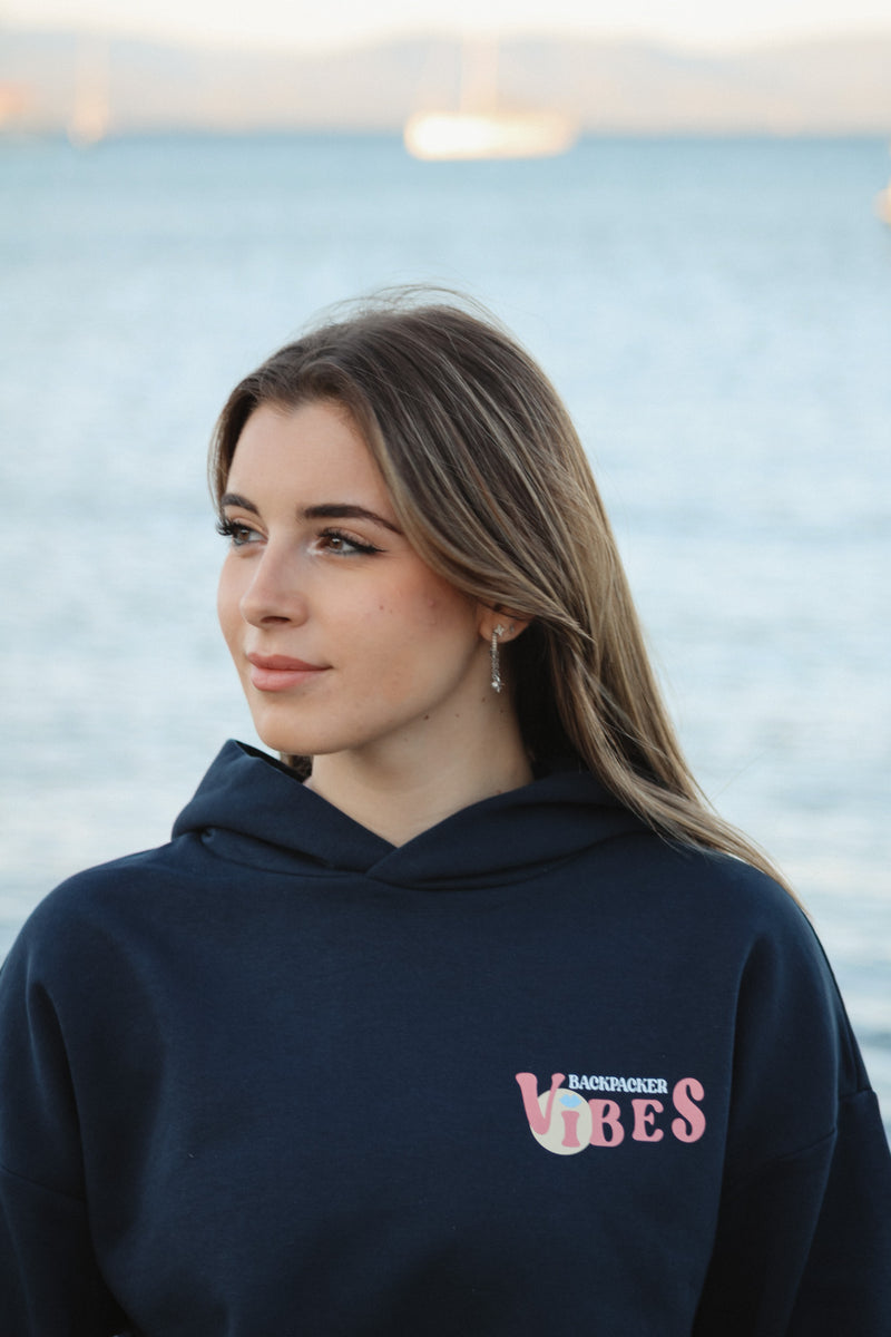 HOODIE NAVY BLUE UNISEX - AUSTRALIA