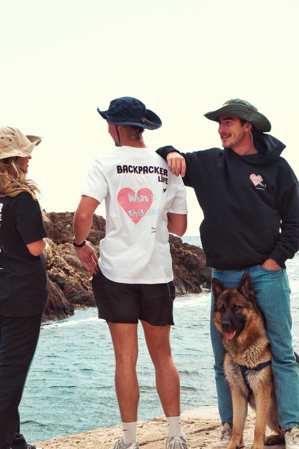 T - SHIRT UNISEX - BACKPACKER LIFE WHITE - Backpacker Clothing